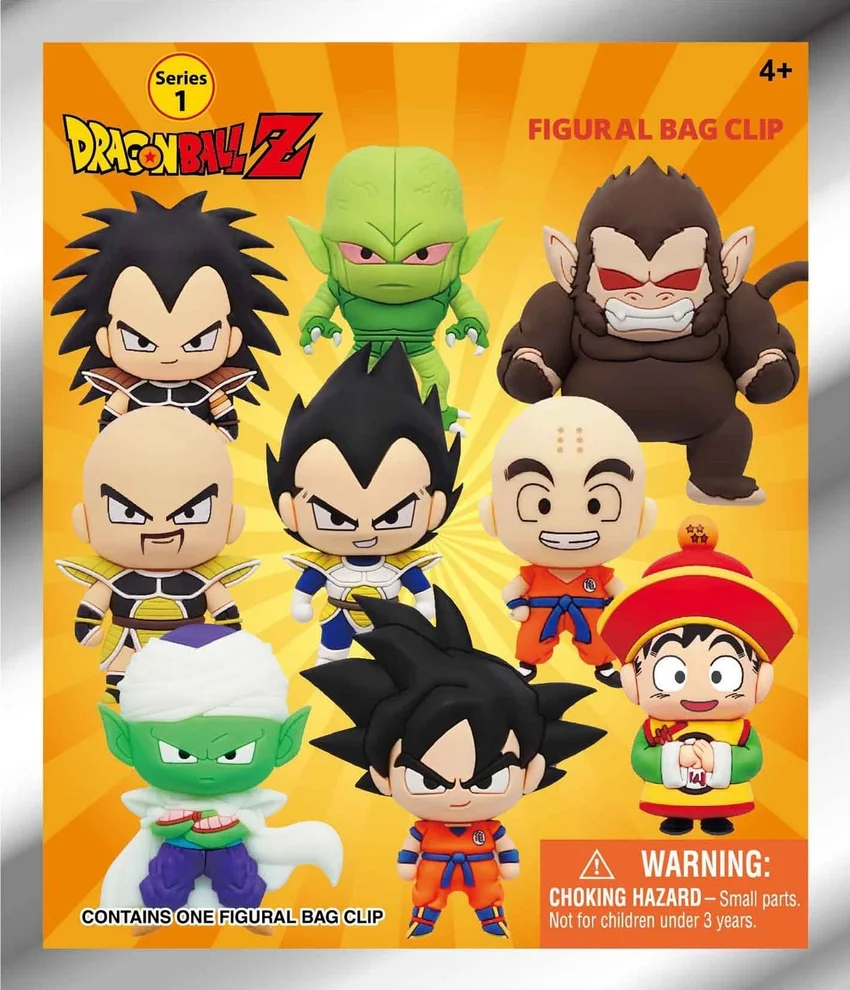 DRAGON BALL Z - 3D Foam Bag Clip Series 1 Blind Bag - 1 Unidade Aleatória